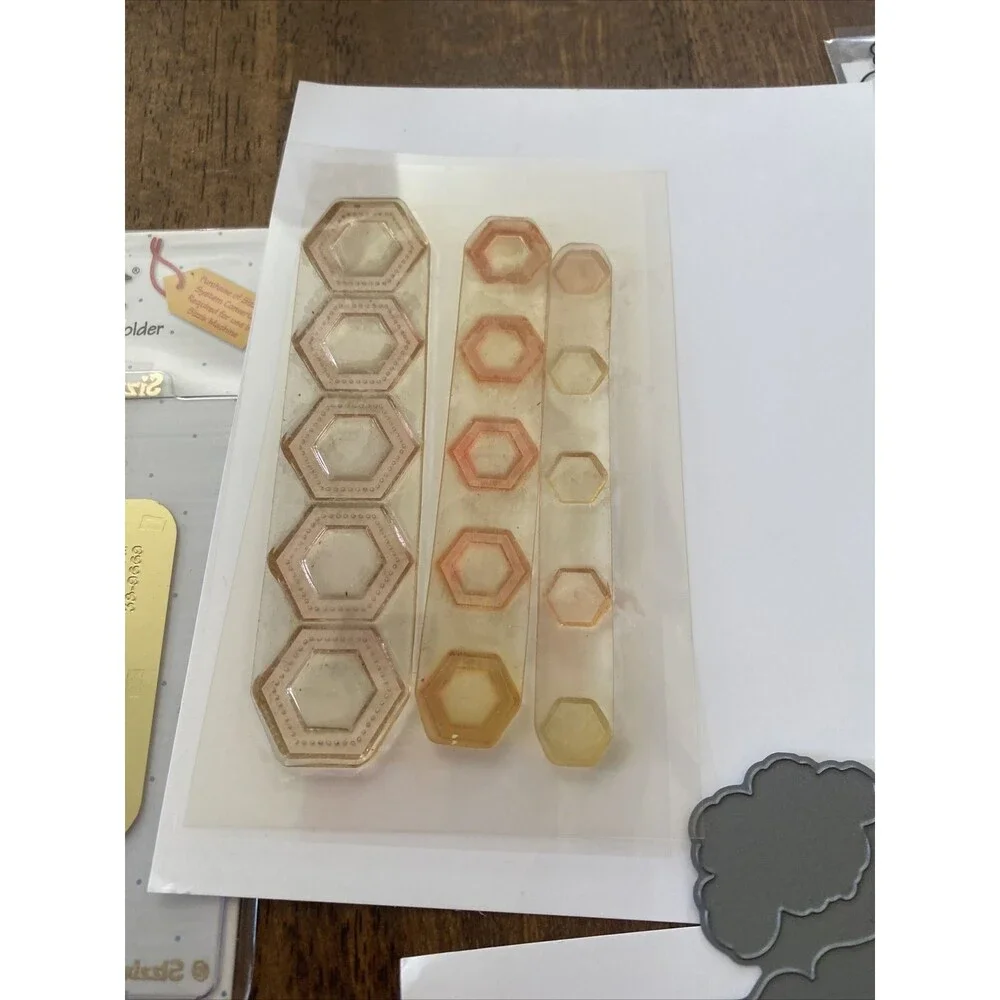 Various Rubber Stamps And Die Cuts Roses Halloween Frames Minions and More!